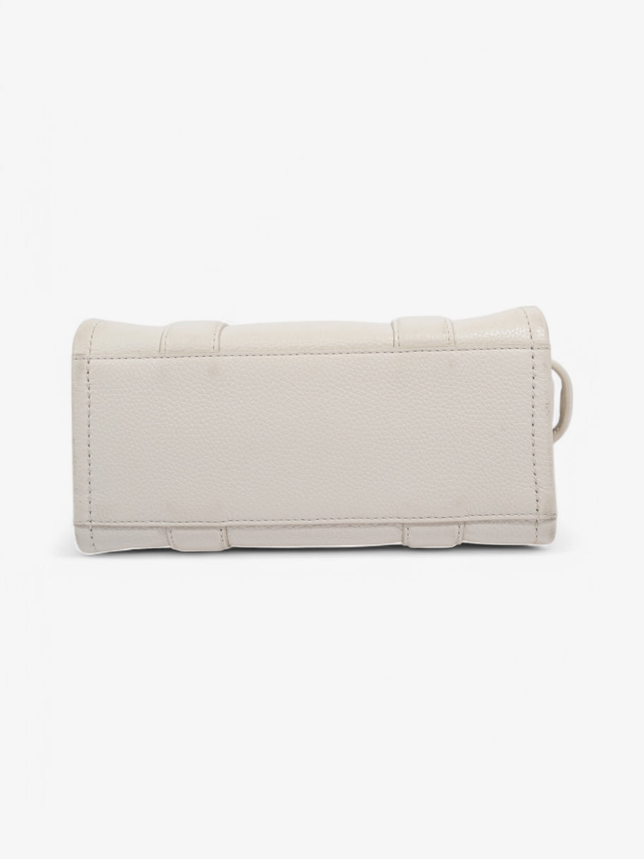 Marc Jacobs The Leather Tote Bag White  Leather Mini Image 6