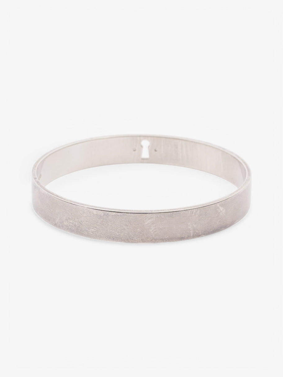 Tiffany and Co Keyhole and Diamond Bangle Silver Silver Sterling Image 6