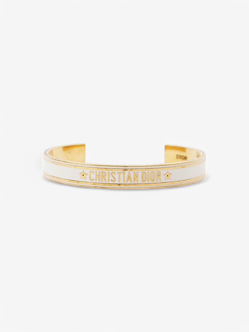  Christian Dior Dior Code Bangle White / Gold Gold Plated One size