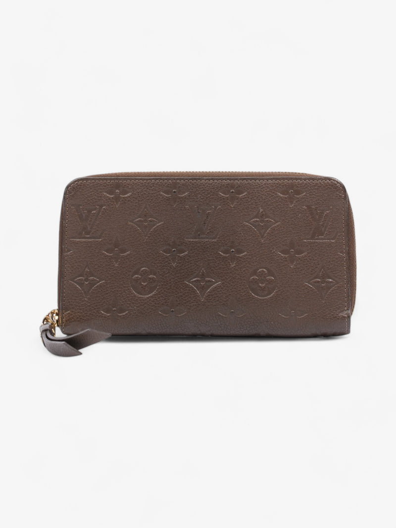  Louis Vuitton Zippy Wallet Taupe Lambskin Leather