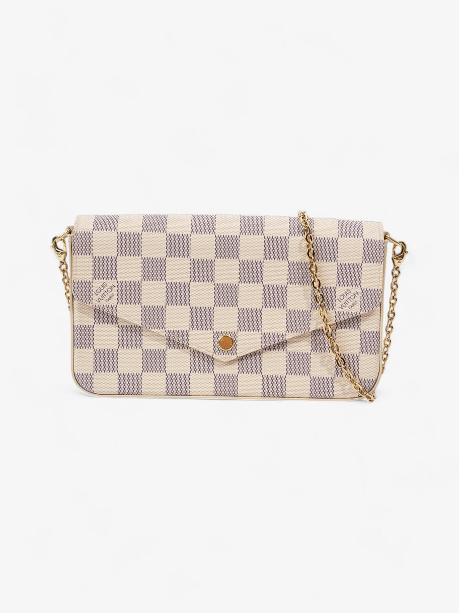 Louis Vuitton Pochette Felicie Damier Azur Coated Canvas Image 1