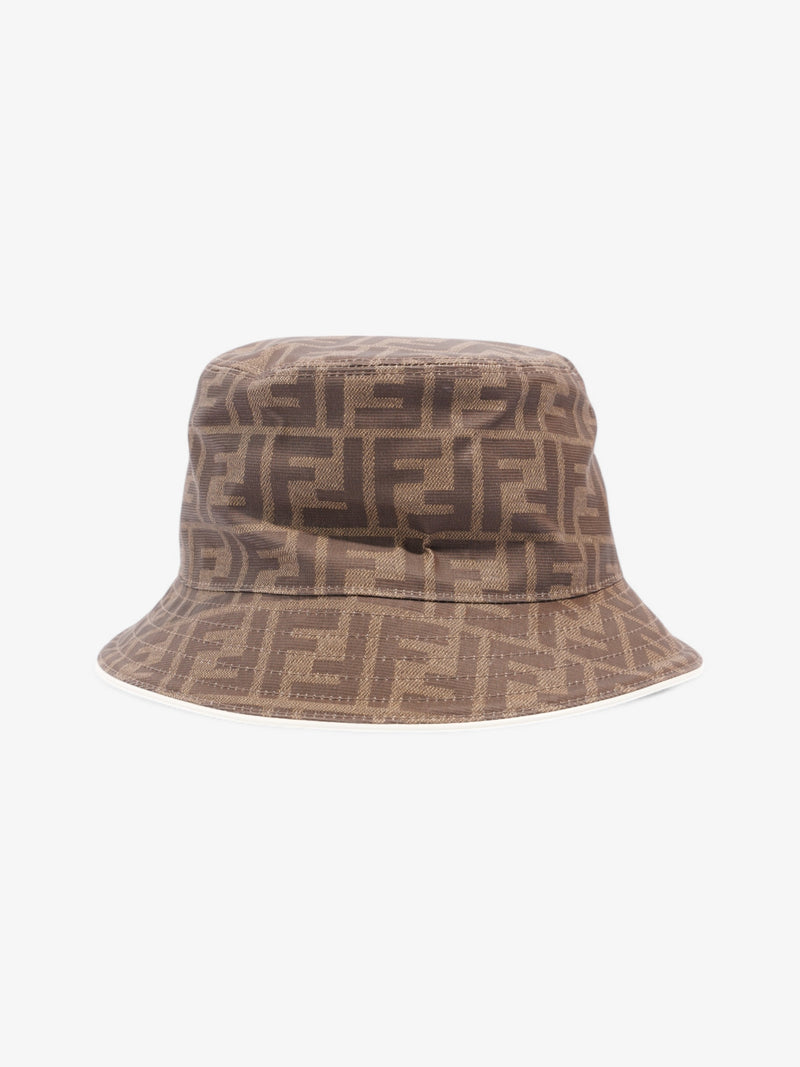  Fendi FF Bucket Hat Brown Canvas M
