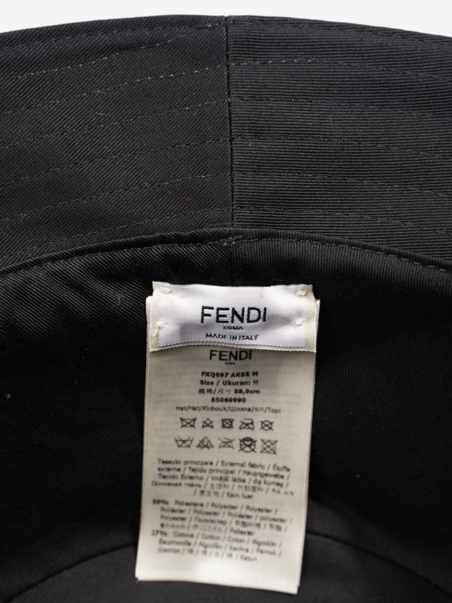 Fendi FF Bucket Hat Brown Canvas M Image 7