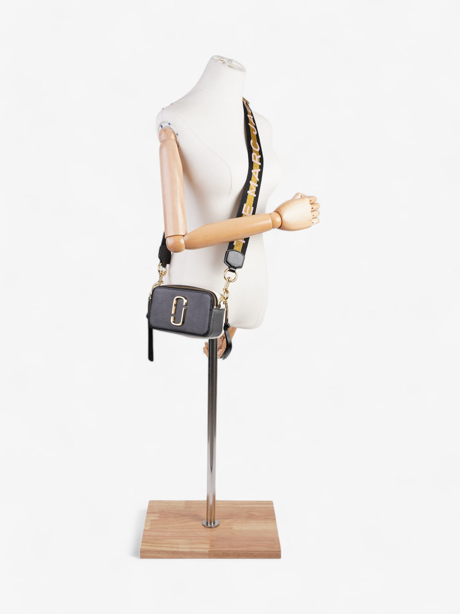 Marc Jacobs The Snapshot Bag Black / Grey / White Leather Image 12