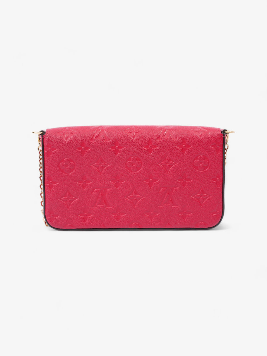 Louis Vuitton Pochette Felicie Red Monogram Empreinte Leather Image 4