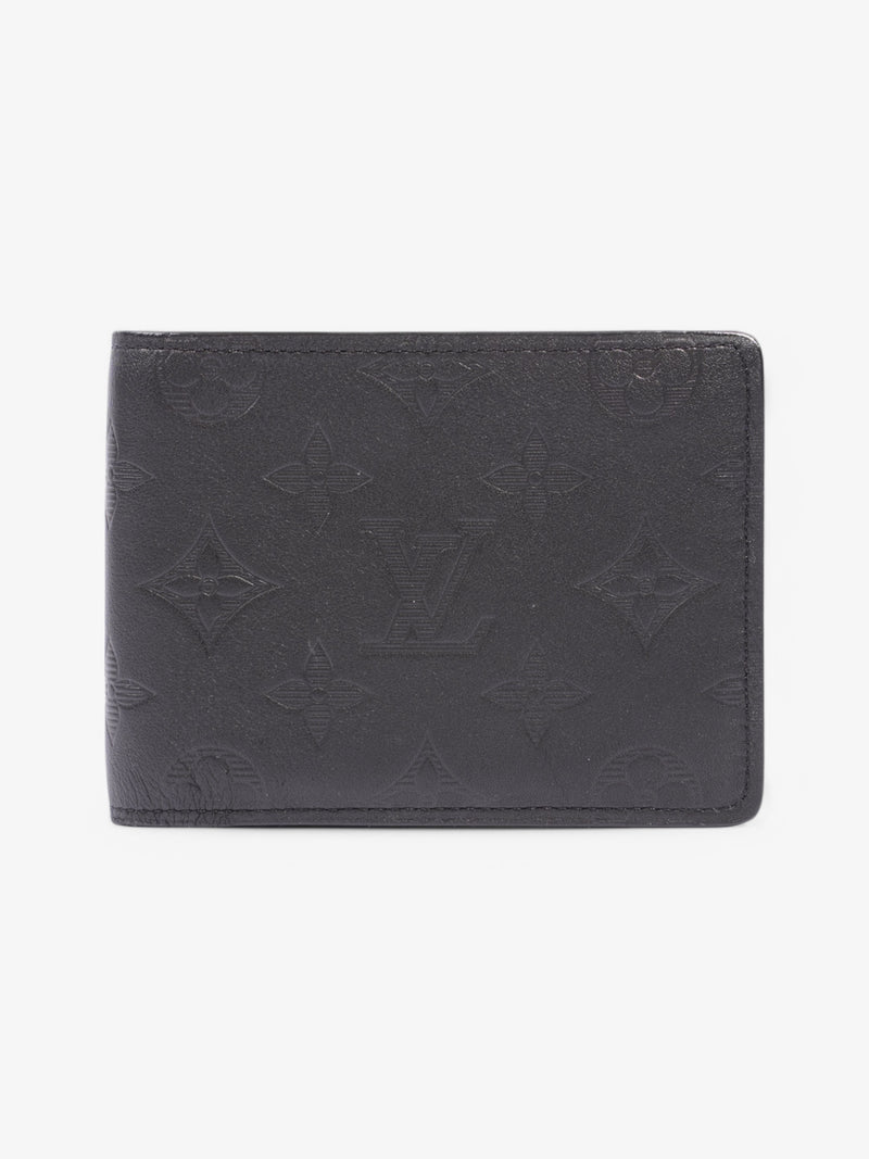  Louis Vuitton Multiple Wallet Black Calfskin Leather