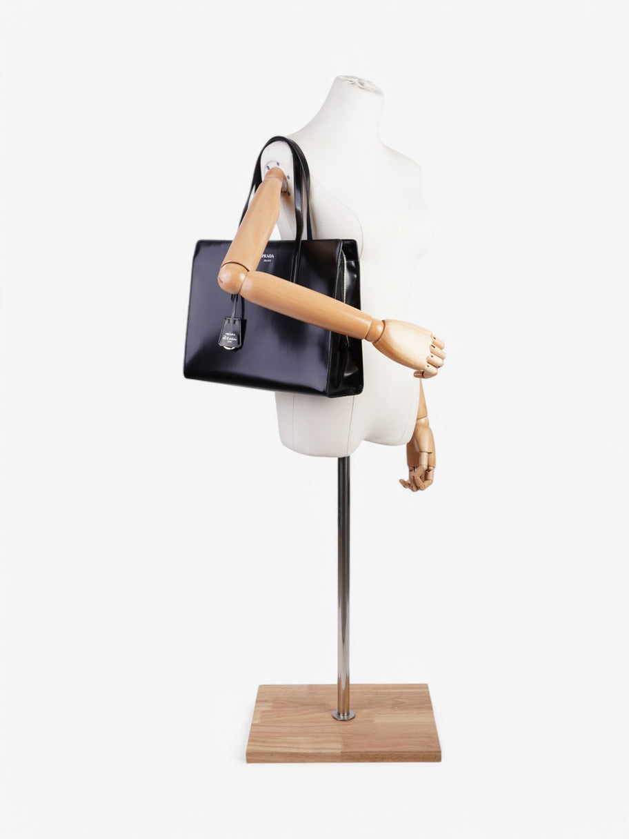 Prada Re-Edition 1995 Black Patent Leather Medium Image 2