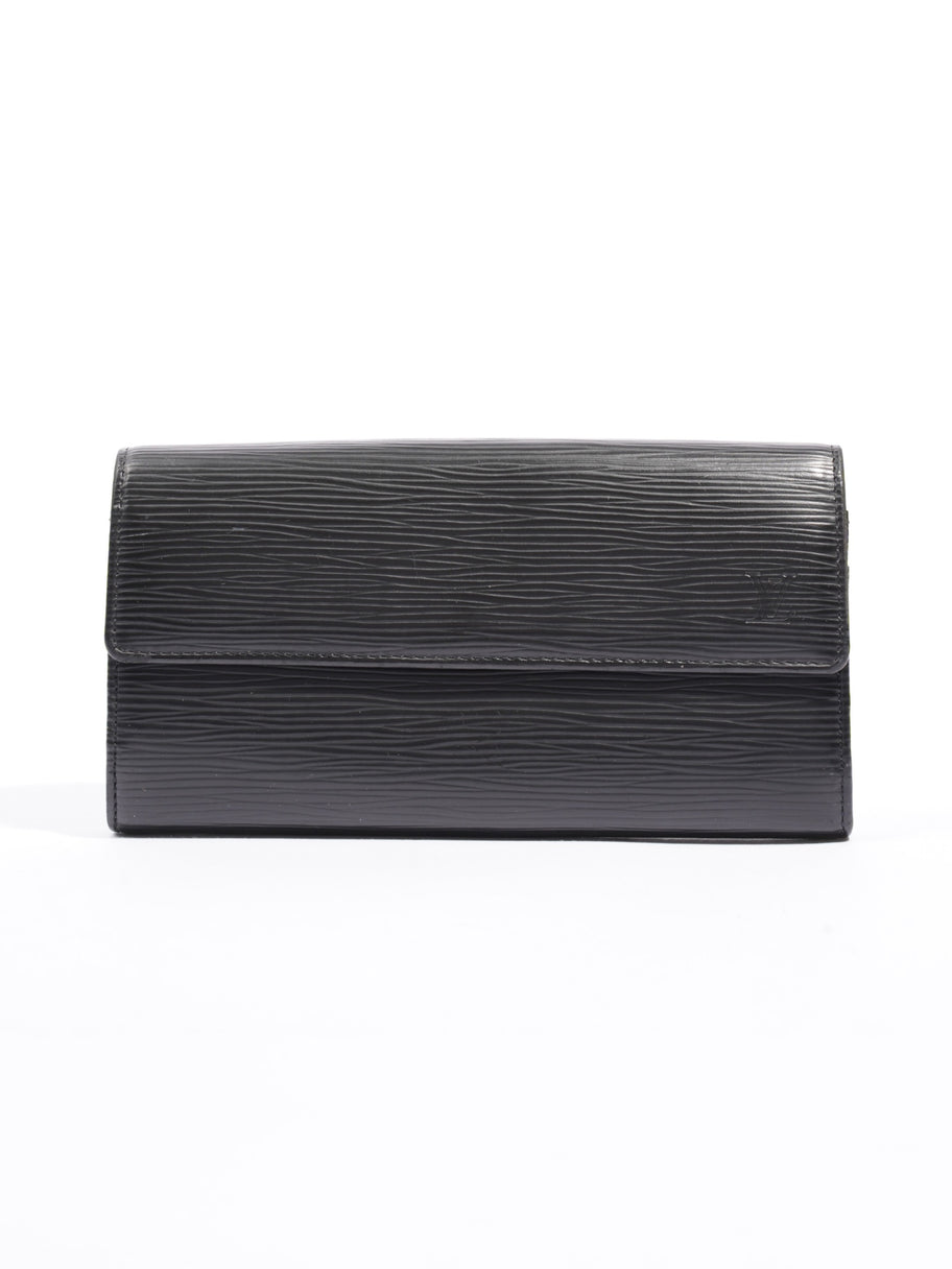 Long Wallet Black Epi Leather Image 1
