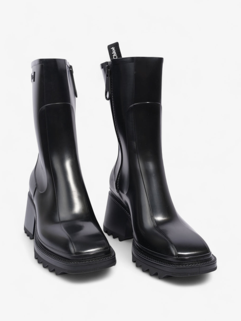 Chloe Betty Boots Black Rubber EU 41 UK 8 Image 2