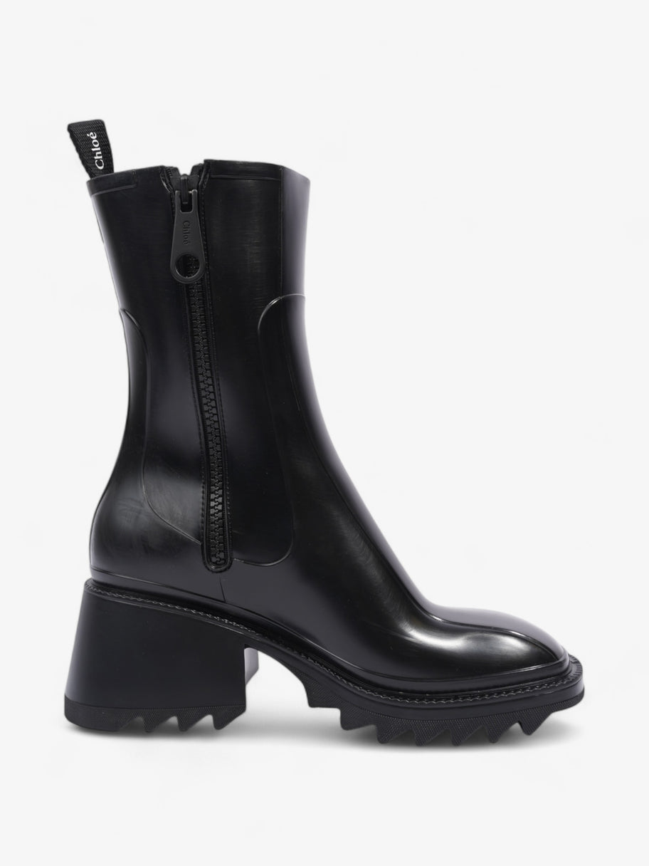 Chloe Betty Boots Black Rubber EU 41 UK 8 Image 4