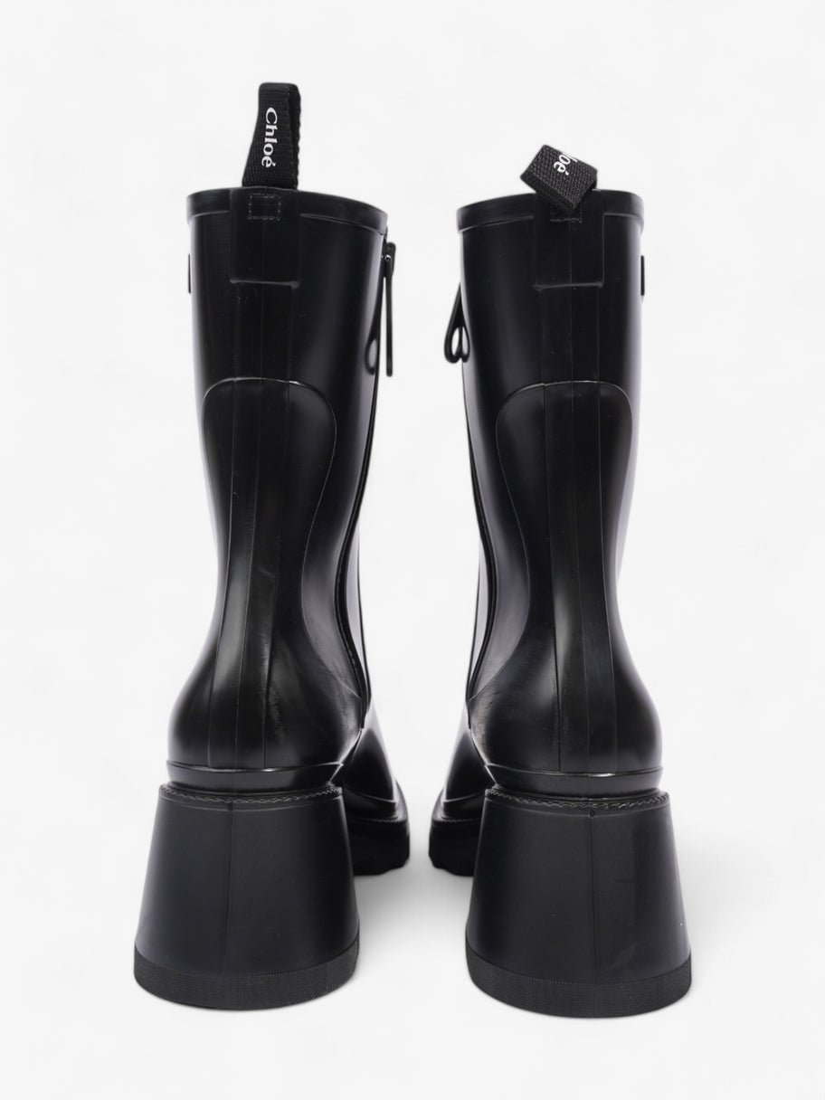 Chloe Betty Boots Black Rubber EU 41 UK 8 Image 6