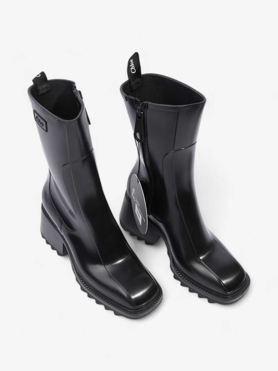 Chloe Betty Boots Black Rubber EU 41 UK 8 Image 8