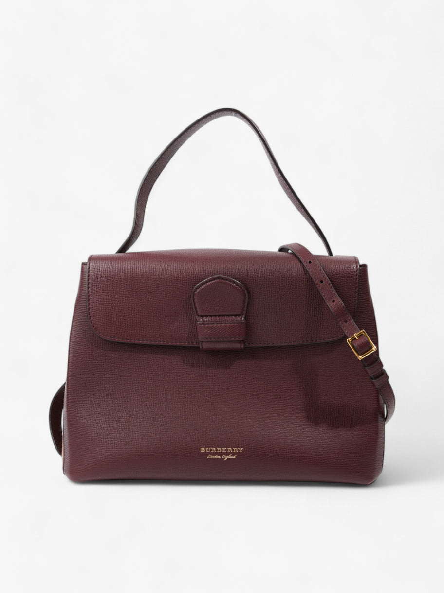 Burberry Camberley Burgundy / House Check Calfskin Leather Medium Image 1