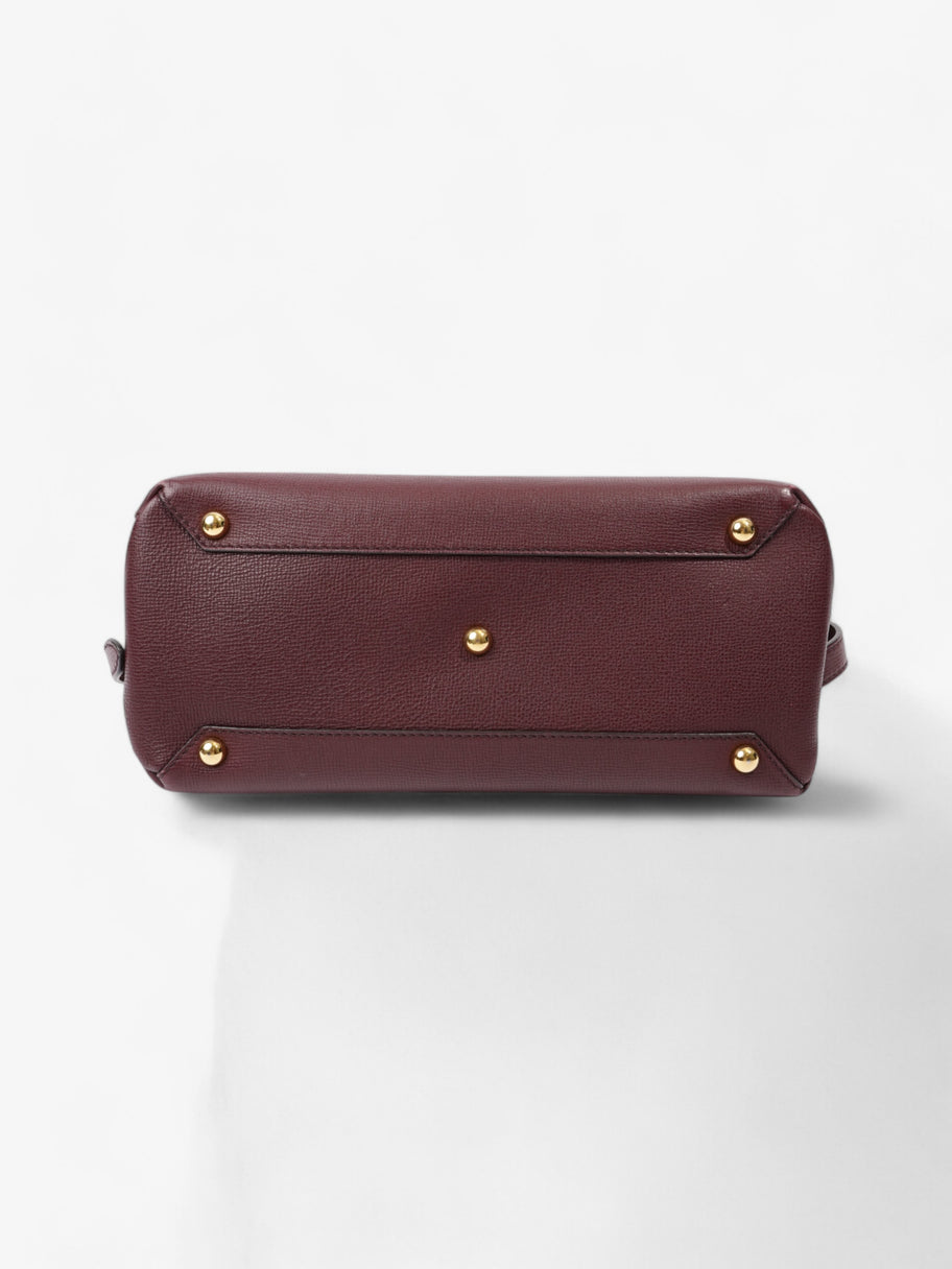 Burberry Camberley Burgundy / House Check Calfskin Leather Medium Image 6