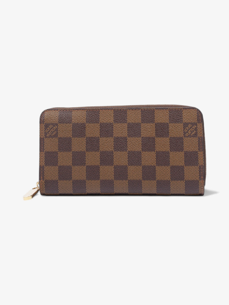  Louis Vuitton Zippy Wallet Damier Ebene / Gold Coated Canvas