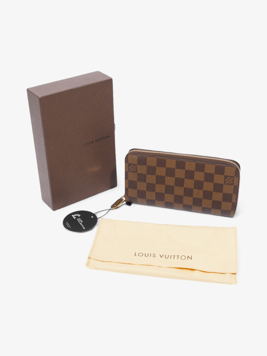 Louis Vuitton Zippy Wallet Damier Ebene / Gold Coated Canvas Image 8