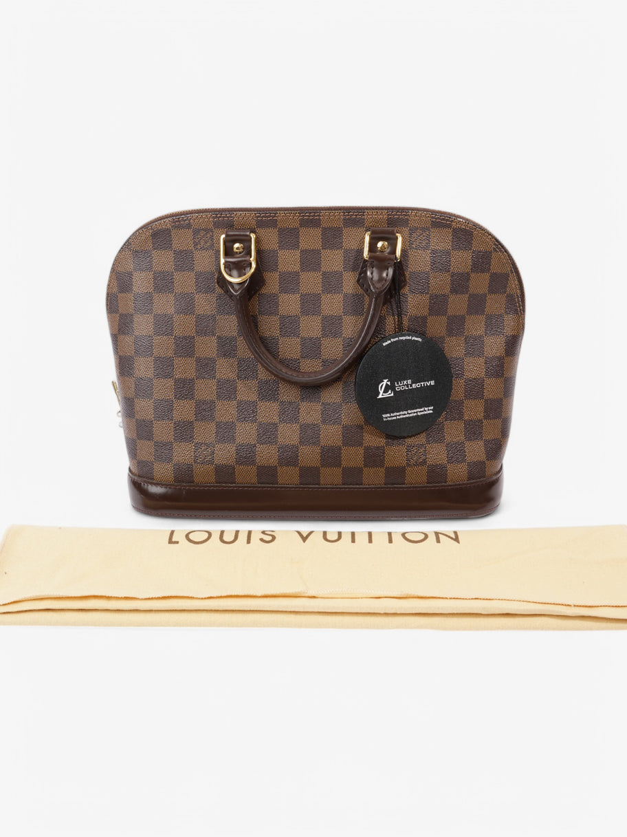Louis Vuitton Alma Damier Ebene Coated Canvas PM Image 9
