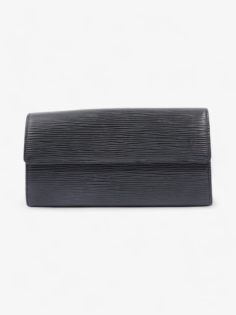  Louis Vuitton Porte Tresor International Wallet Black Epi Leather
