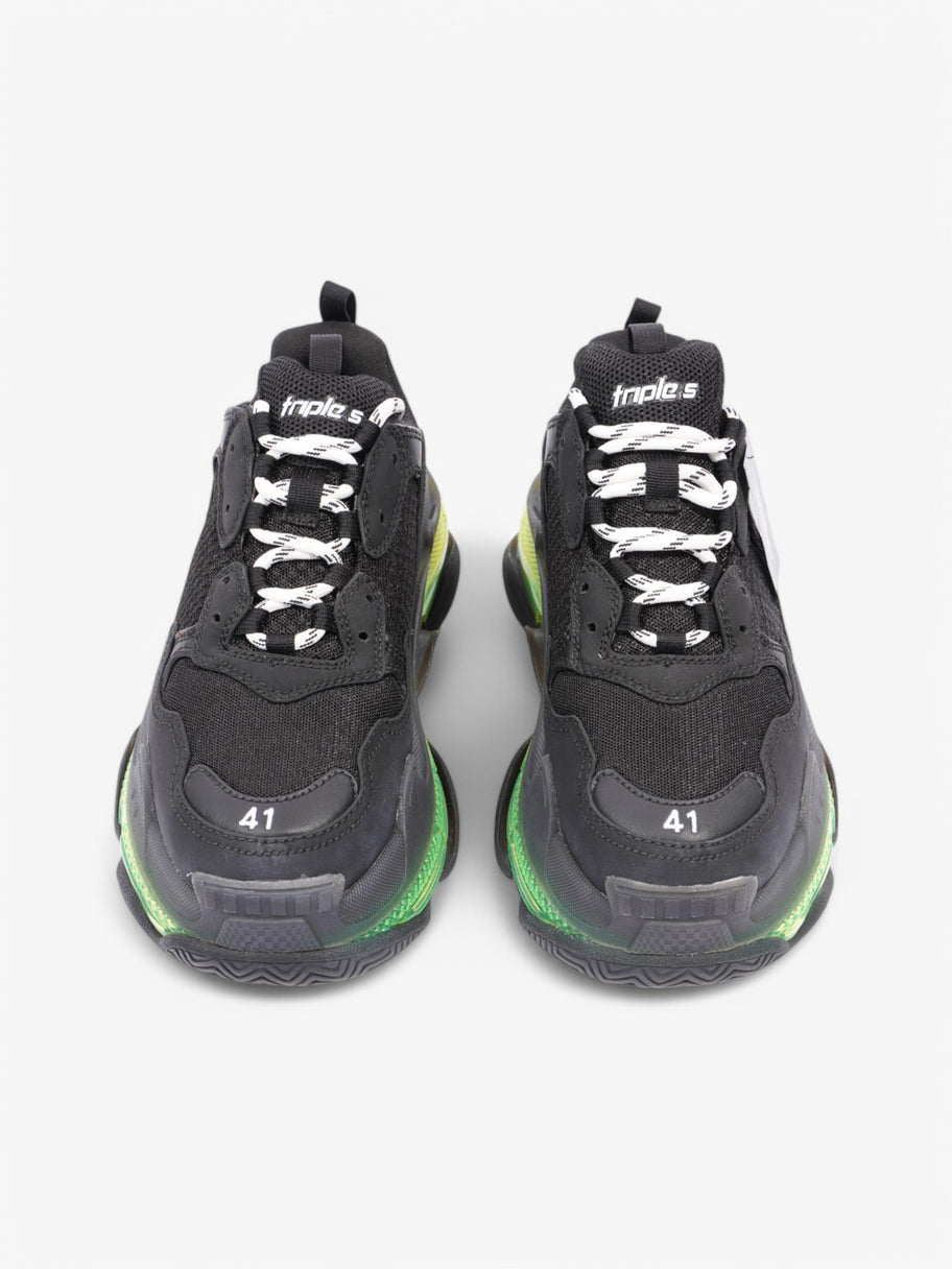 Balenciaga Triple S Black / Green Clear Sole Mesh EU 41 UK 8 Image 8