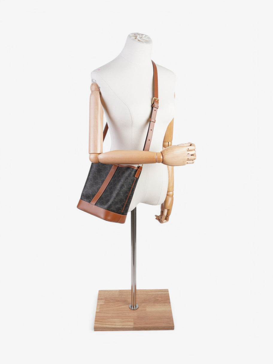 Celine Bucket Triomphe Calfskin Leather Small Image 2