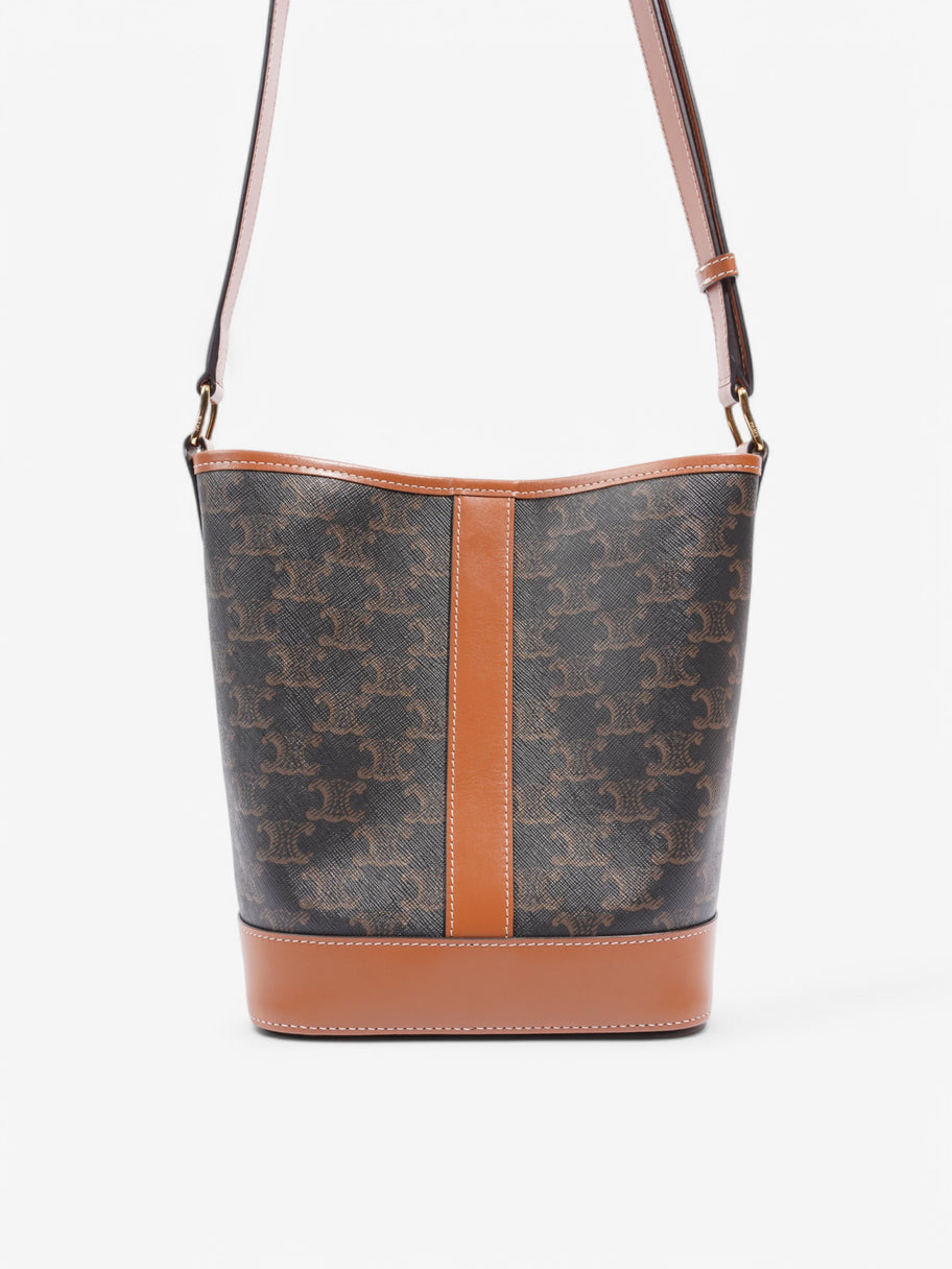 Celine Bucket Triomphe Calfskin Leather Small Image 4