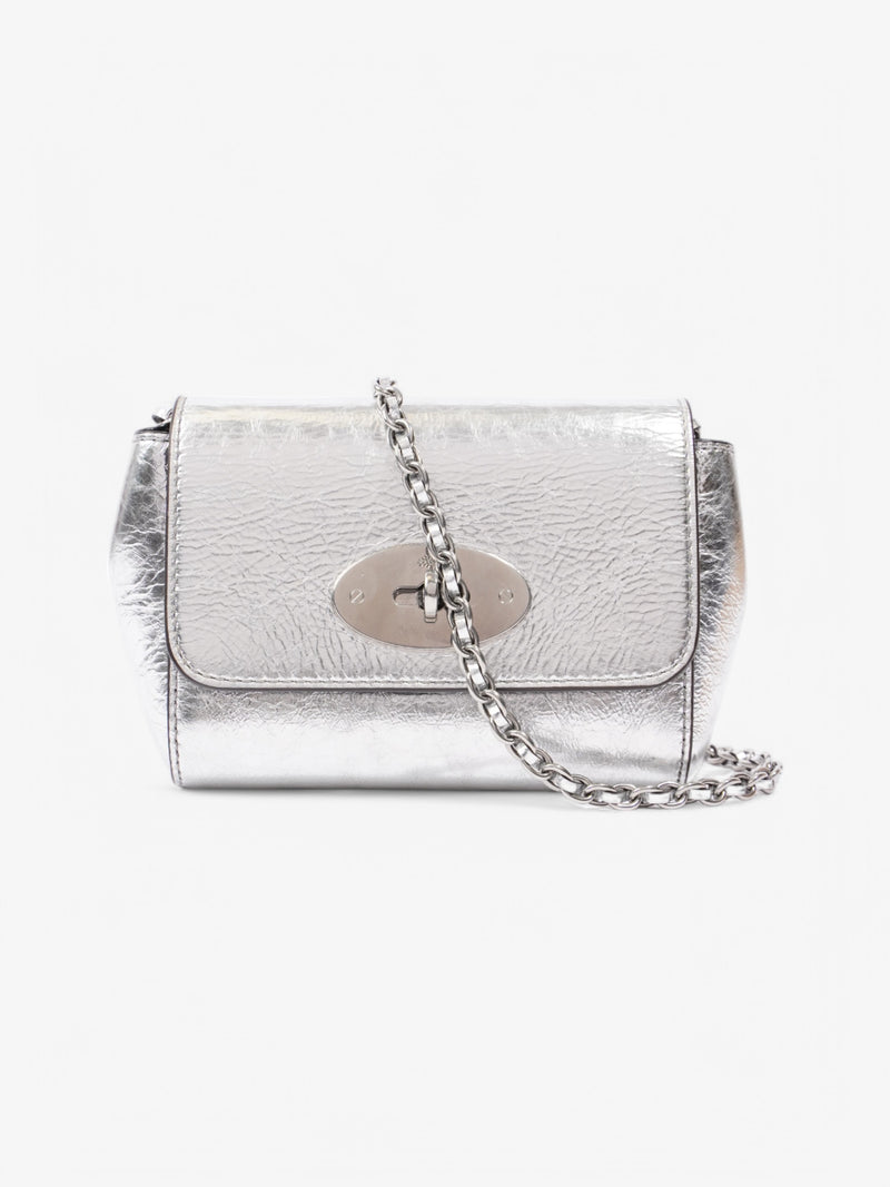  Mulberry Lily Silver Calfskin Leather Mini
