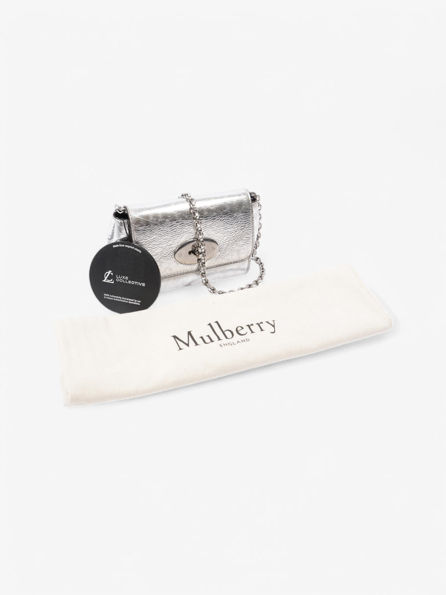 Mulberry Lily Silver Calfskin Leather Mini Image 10