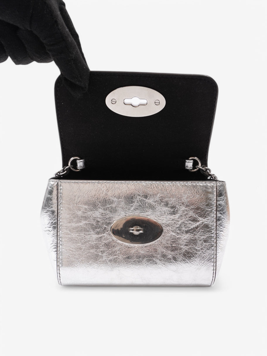 Mulberry Lily Silver Calfskin Leather Mini Image 8