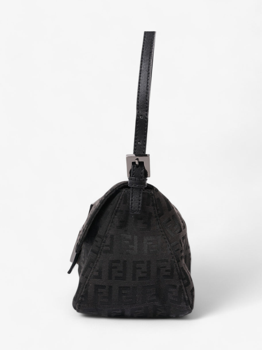 Fendi Mamma Baguette Black Canvas Mini Image 3