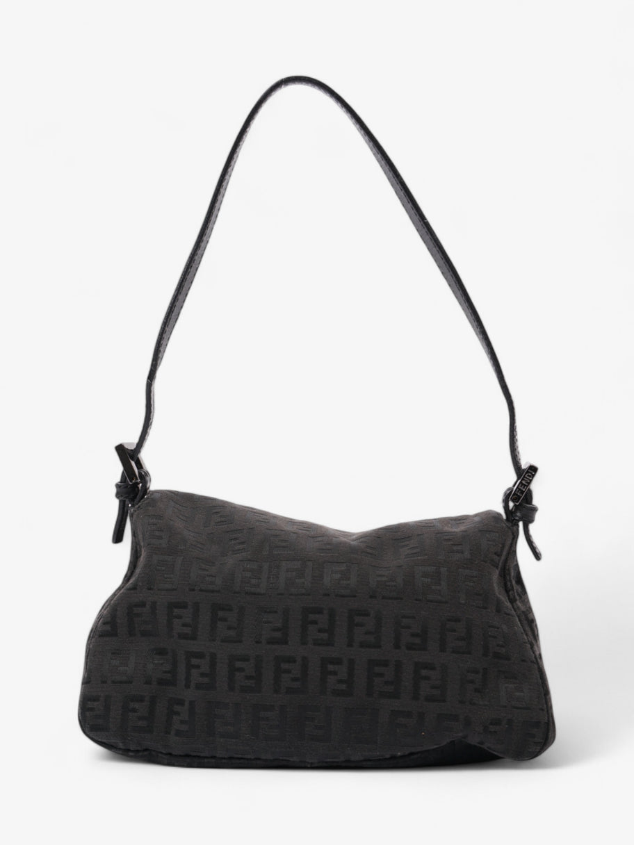 Fendi Mamma Baguette Black Canvas Mini Image 4
