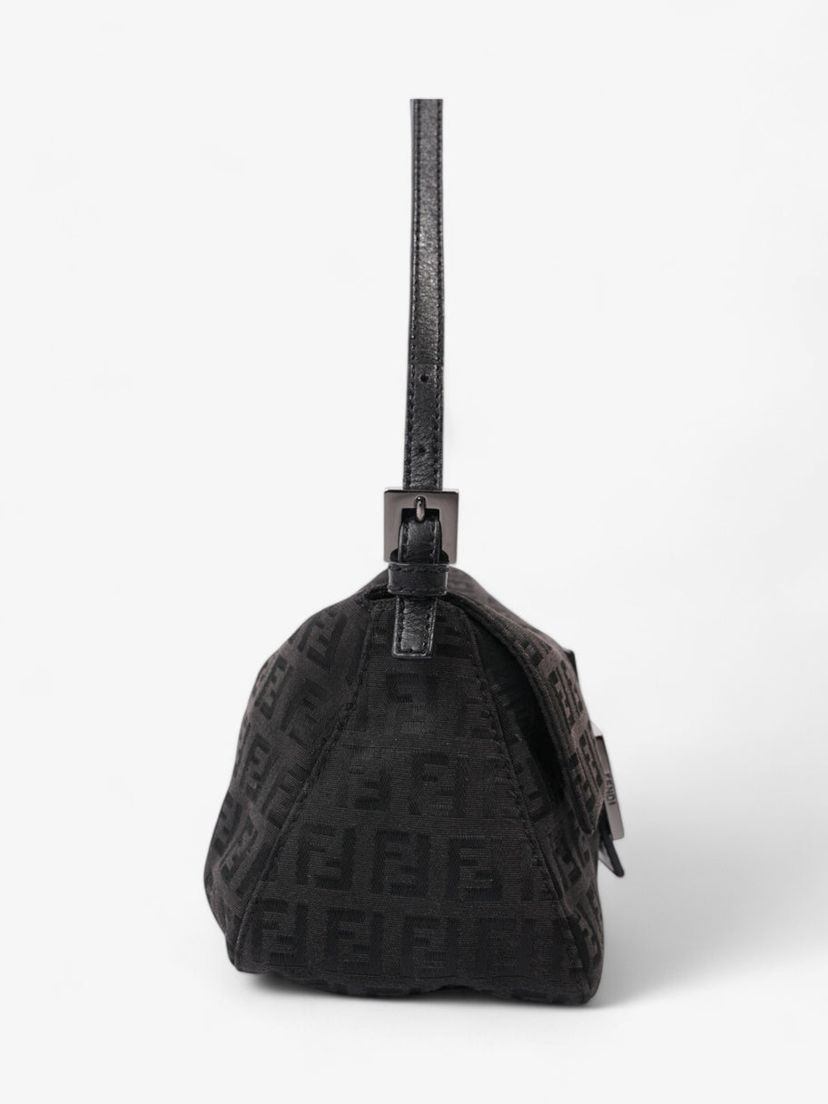 Fendi Mamma Baguette Black Canvas Mini Image 5