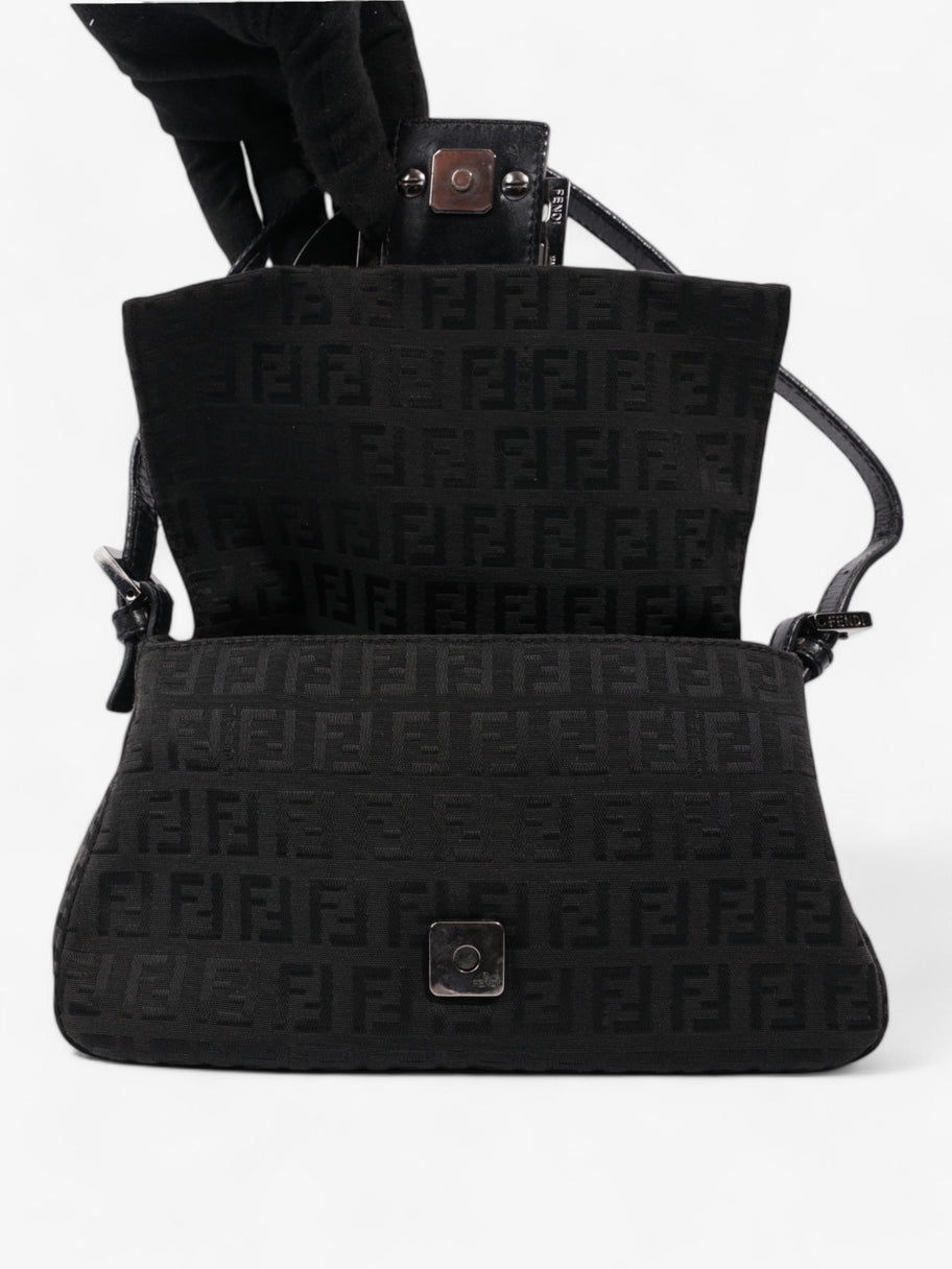 Fendi Mamma Baguette Black Canvas Mini Image 8