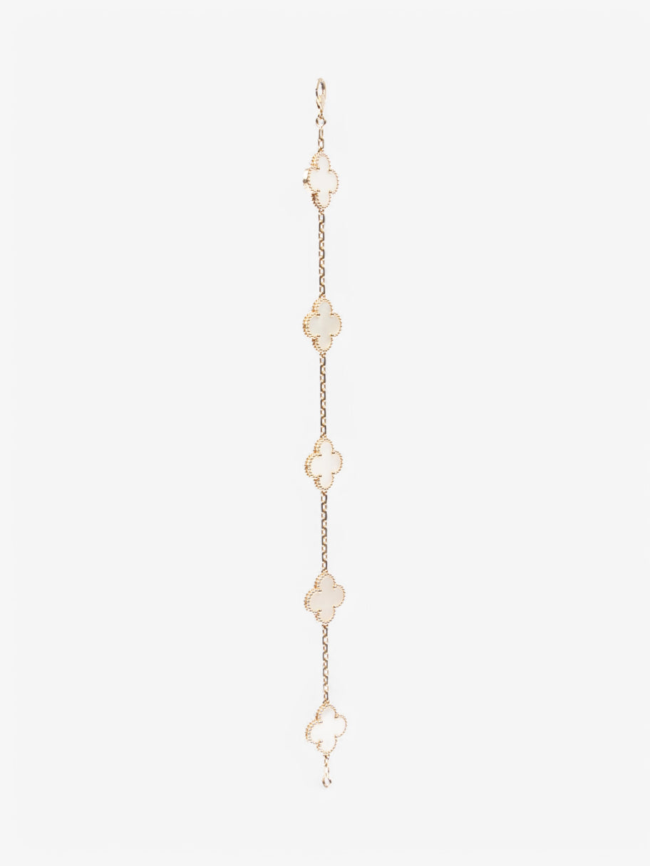 Van Cleef and Arpels Vintage Alhambra Bracelet Mother Of Pearl / Gold Yellow Gold Image 3