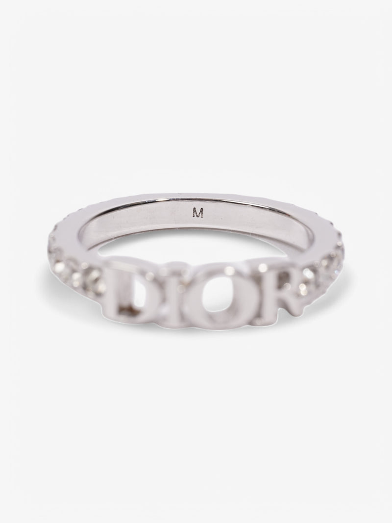  Christian Dior Dio(r)evolution Ring Silver / Crystal Base Metal Medium (Circumference - 53mm)