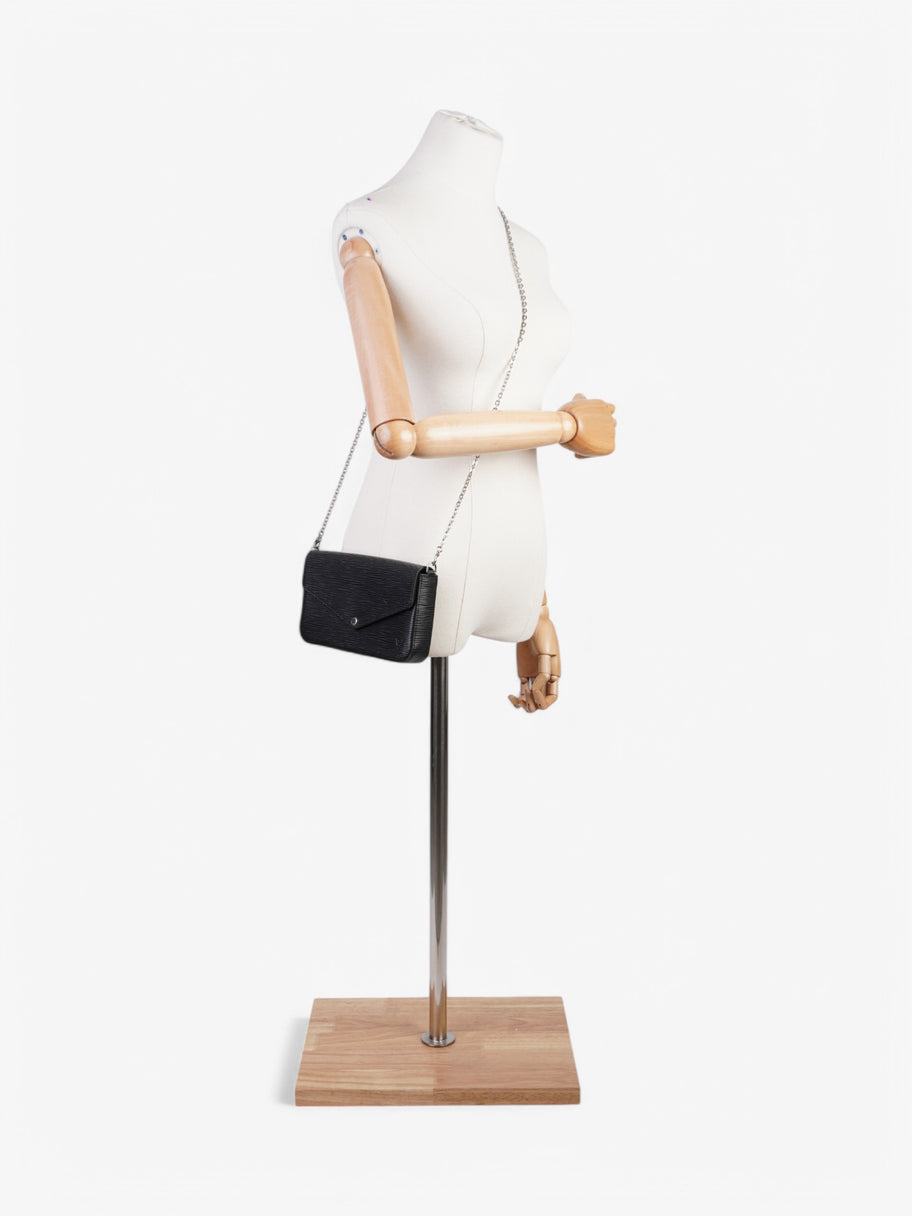 Louis Vuitton Pochette Felicie Black Epi Leather Image 2