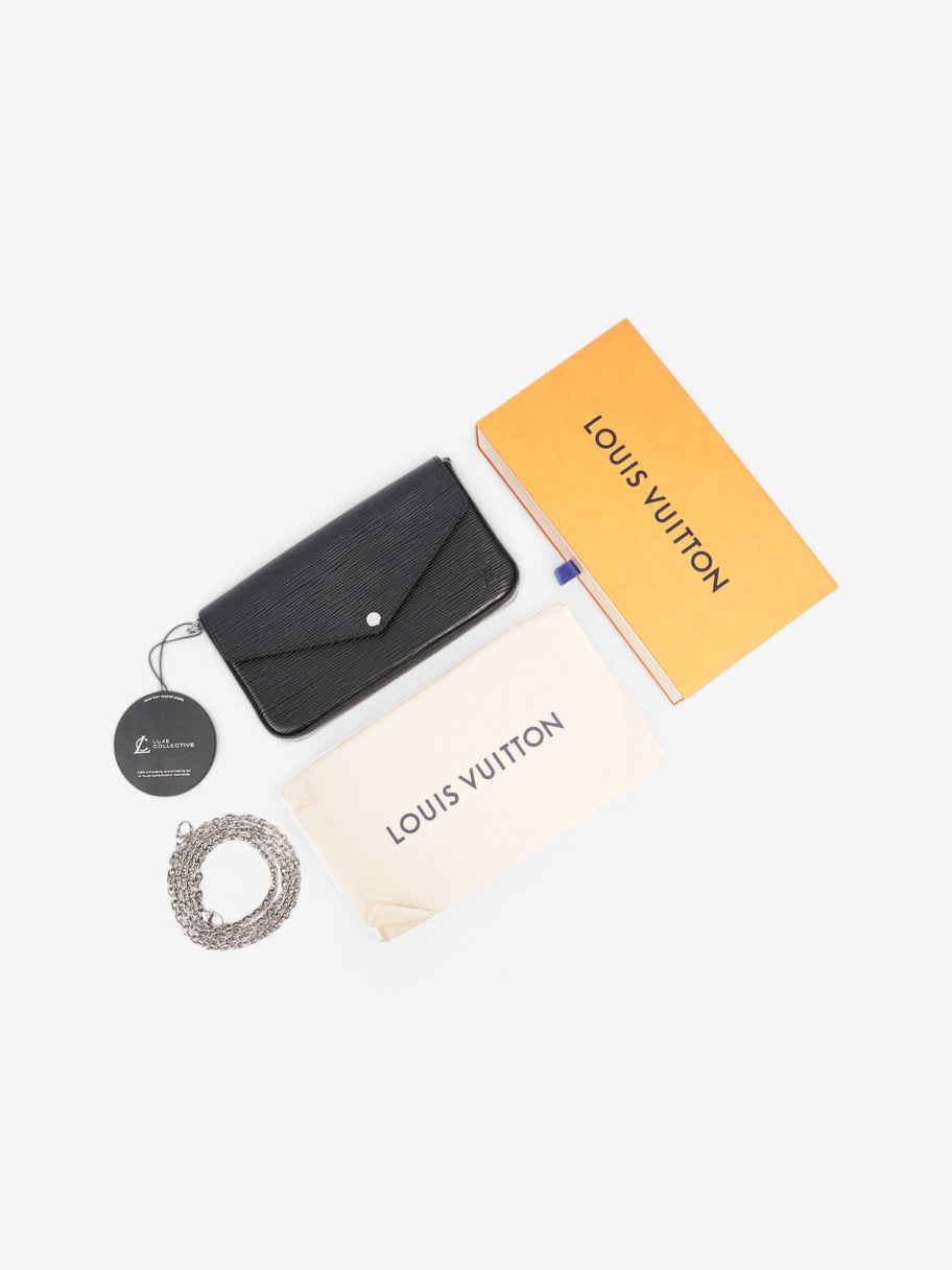 Louis Vuitton Pochette Felicie Black Epi Leather Image 9