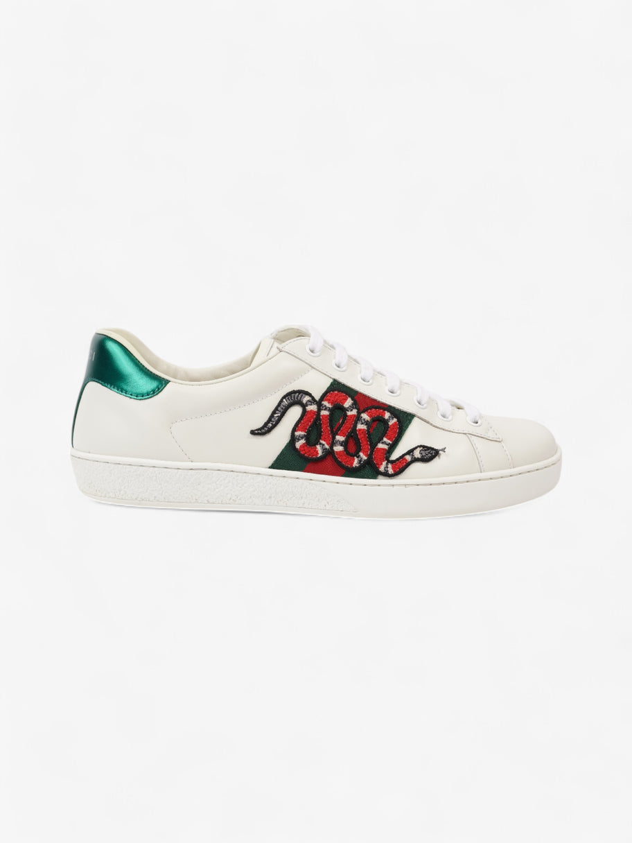 Gucci Ace Sneakers with Snake White / Red / Green Leather EU 43 UK 9 Image 1