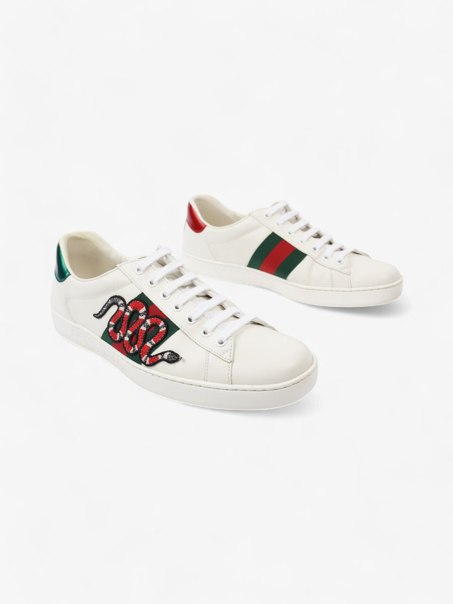 Gucci Ace Sneakers with Snake White / Red / Green Leather EU 43 UK 9 Image 2