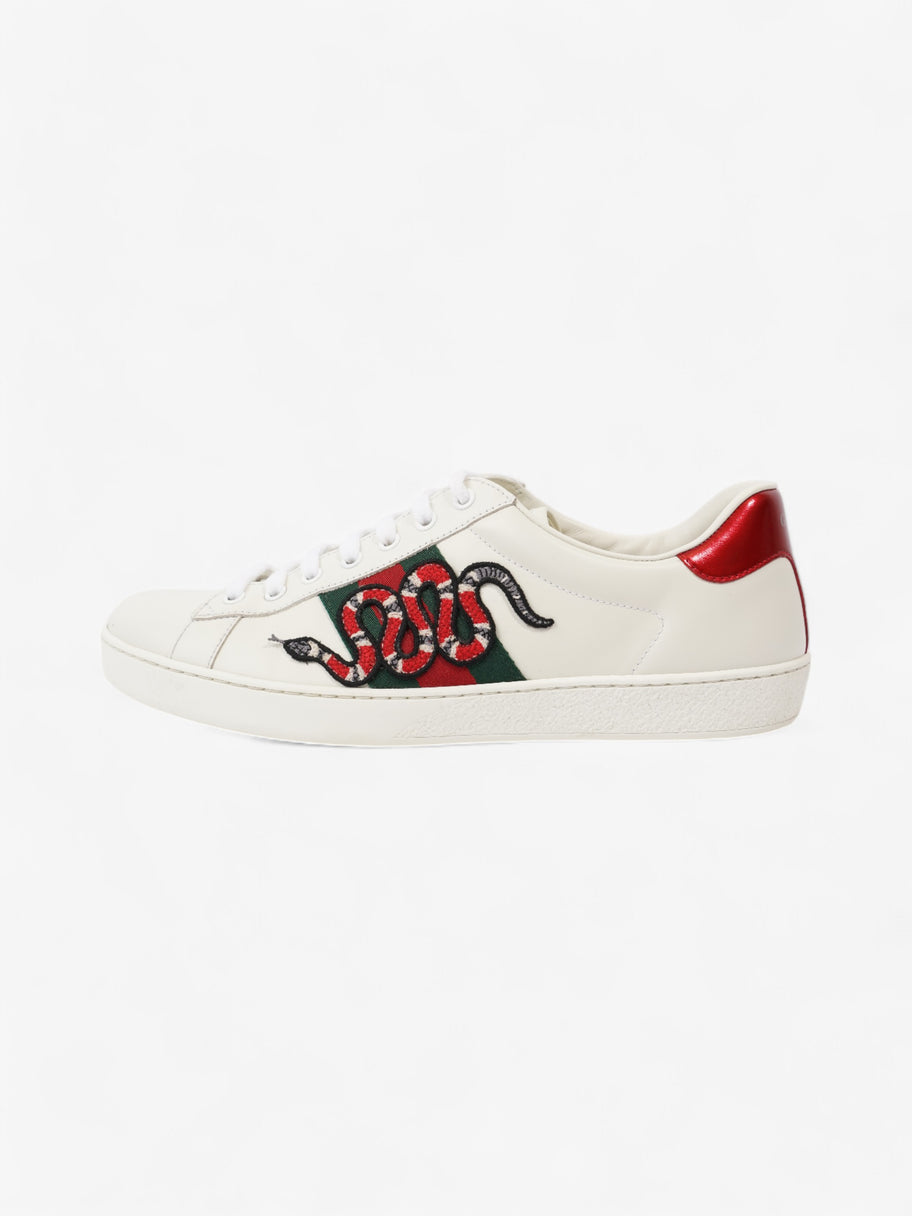 Gucci Ace Sneakers with Snake White / Red / Green Leather EU 43 UK 9 Image 5