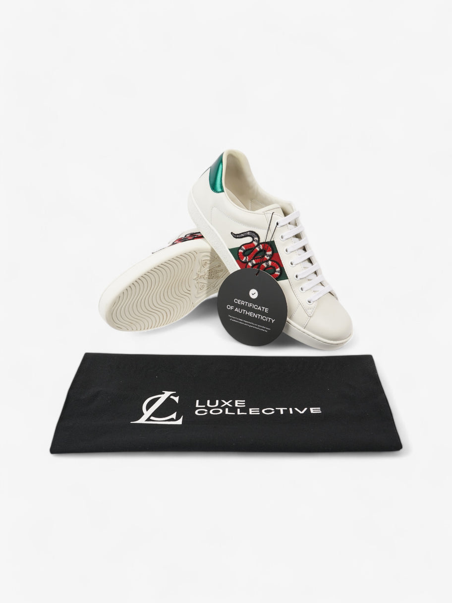 Gucci Ace Sneakers with Snake White / Red / Green Leather EU 43 UK 9 Image 9