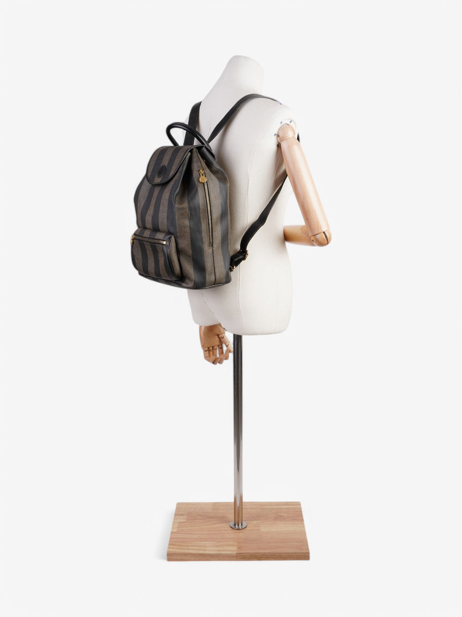 Fendi Backpack Brown / Black Coated Canvas Image 2