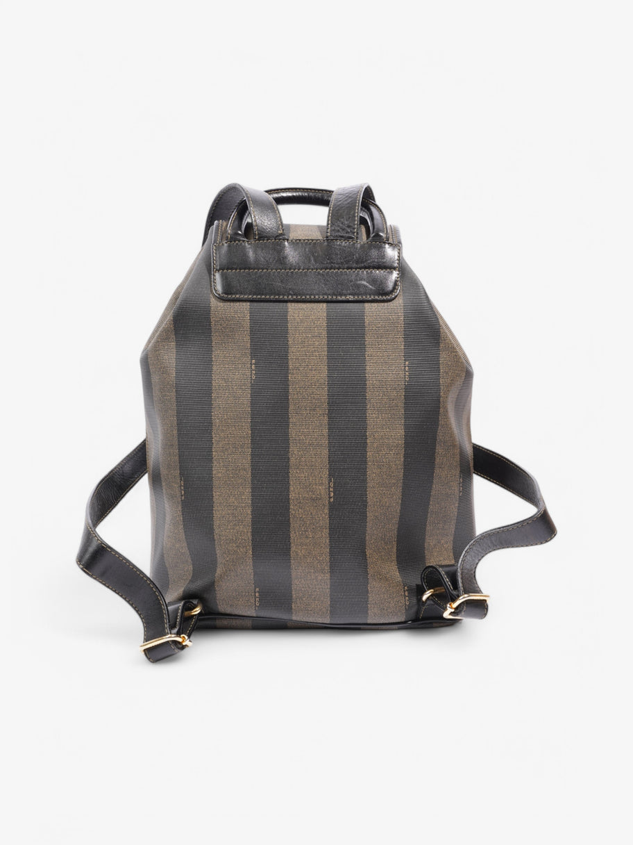 Fendi Backpack Brown / Black Coated Canvas Image 4