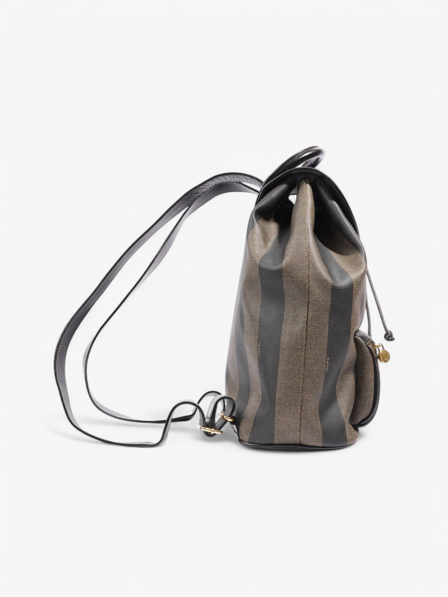 Fendi Backpack Brown / Black Coated Canvas Image 5