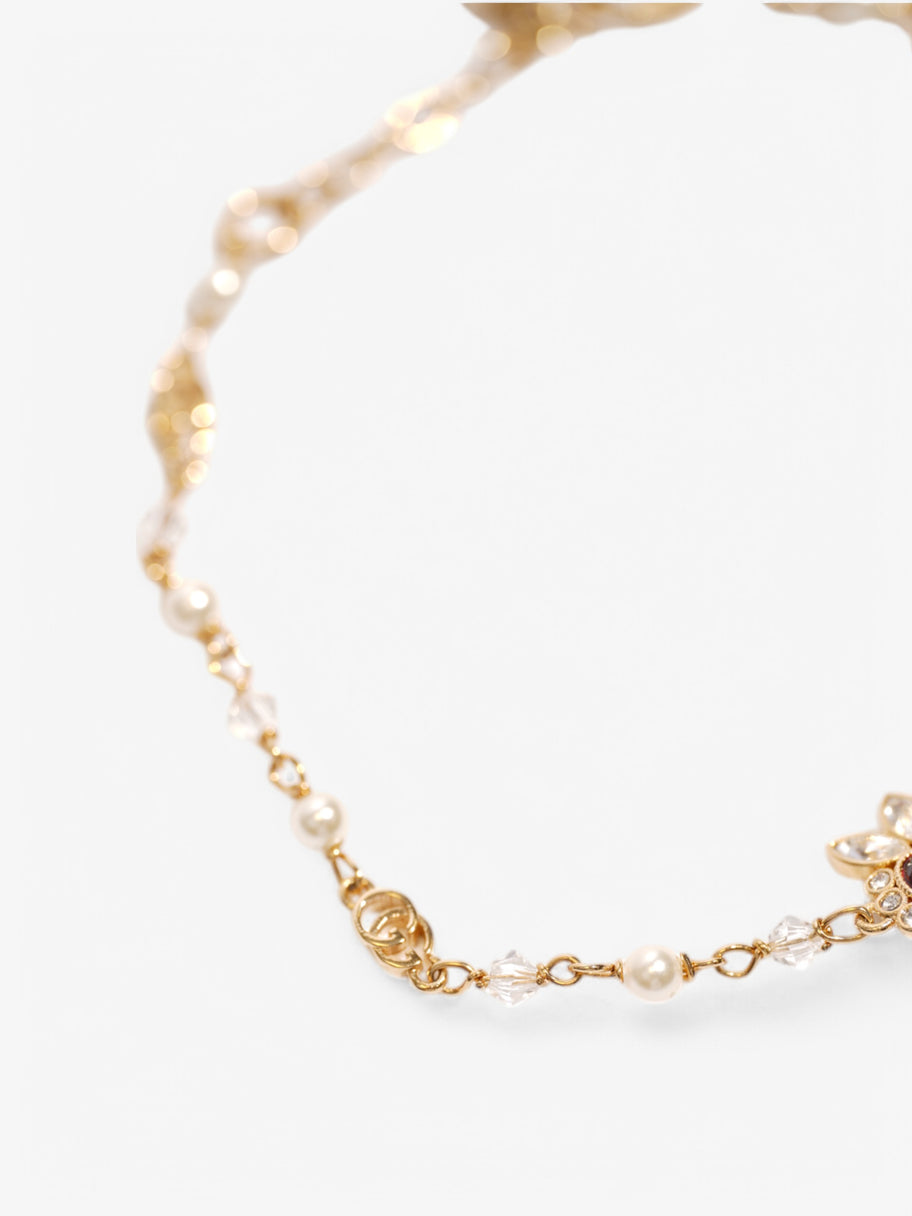Gucci Crystal Heart Bracelet Gold / Ruby Base Metal Image 3