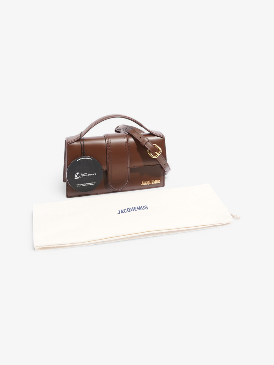 Jacquemus Le Grand Bambino Brown Leather Large Image 9