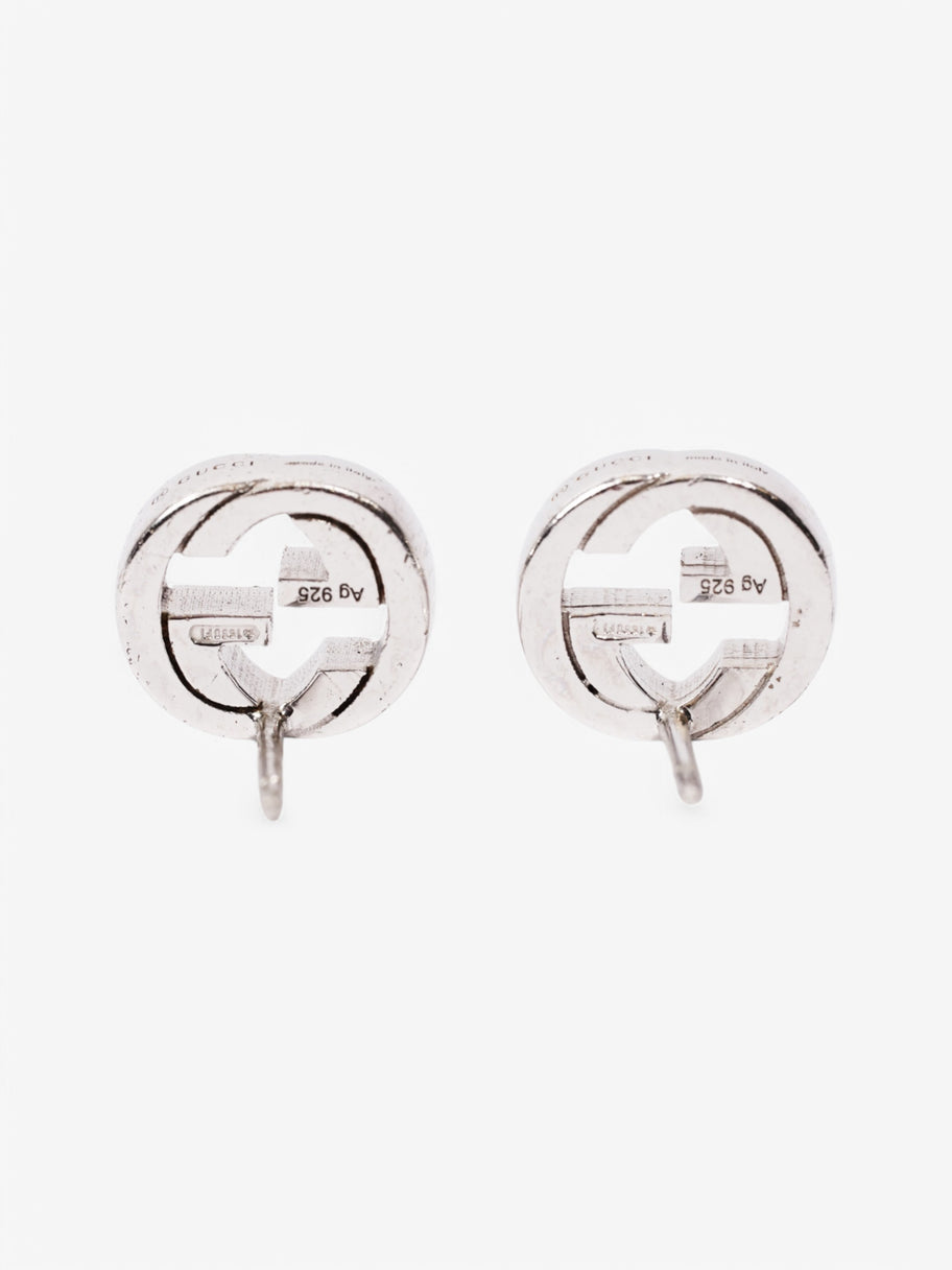 Gucci Interlocking G Stud Earrngs Silver Silver Sterling Image 3