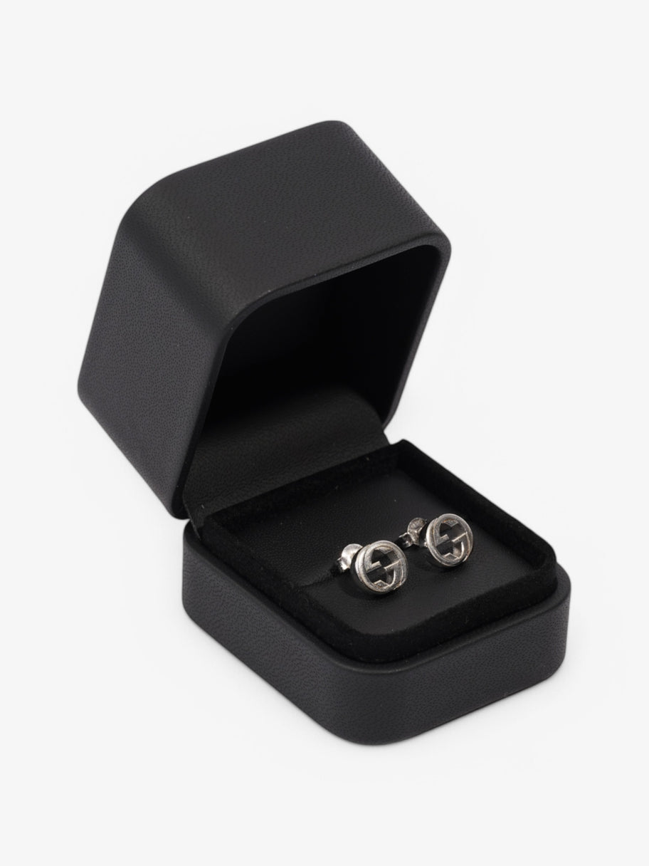 Gucci Interlocking G Stud Earrngs Silver Silver Sterling Image 6