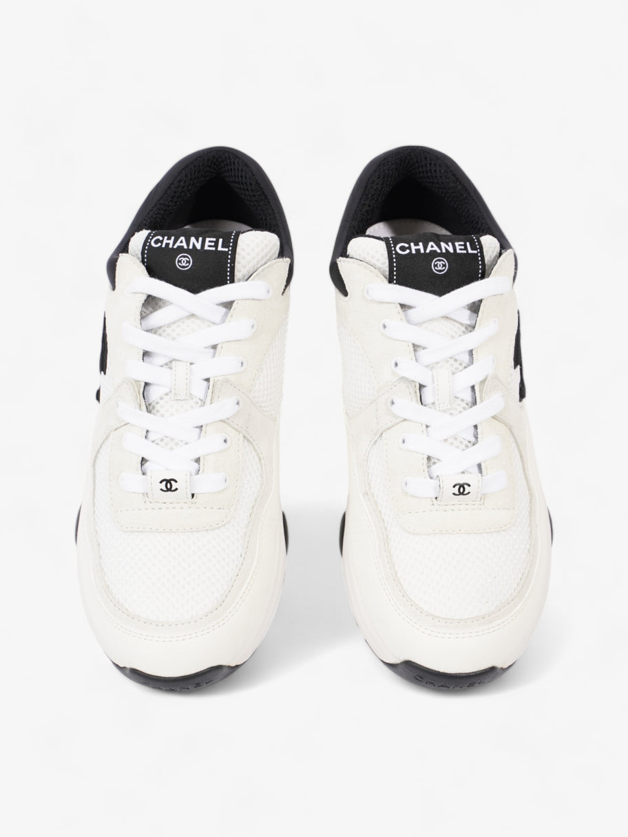 Chanel CC Logo Sneakers  White / Black Mesh EU 39.5 UK 6.5 Image 8
