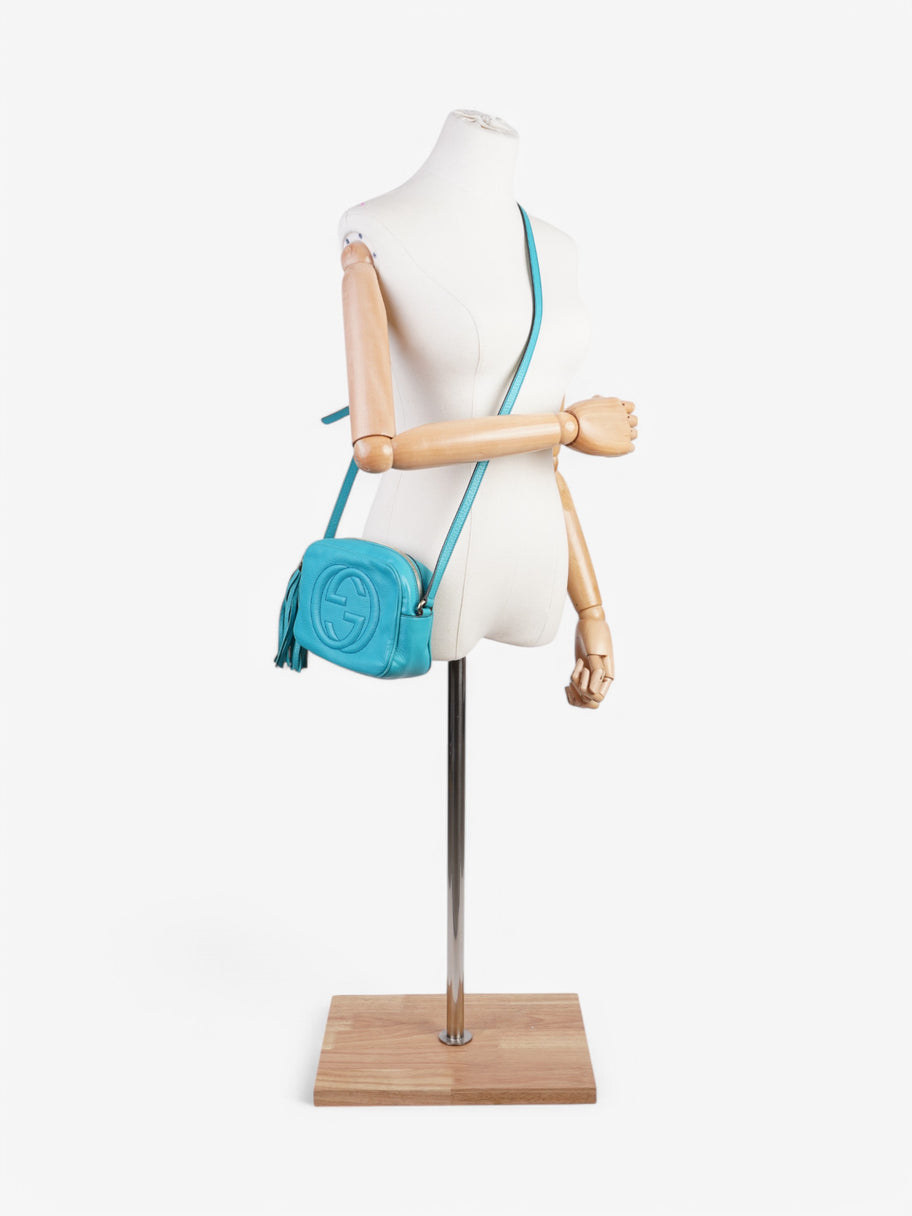 Gucci Soho Disco Turquoise  Leather Small Image 2