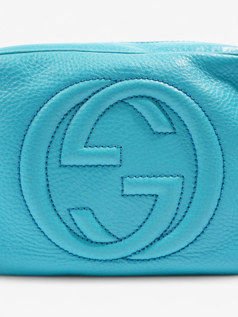 Gucci Soho Disco Turquoise  Leather Small Image 7